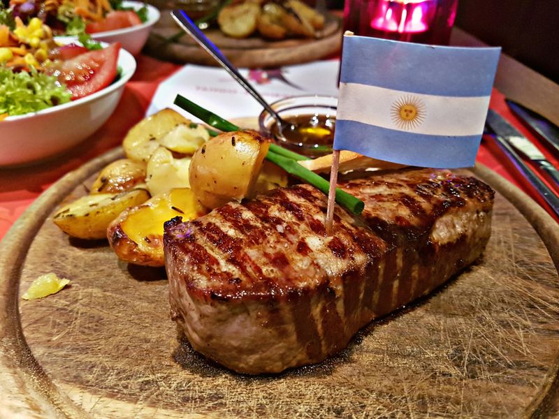 Рибай стейк, Аргентинская Говядина, Зерновой откорм, Порционный стейк