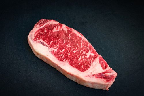 Стейк Нью-Йорк (Тонкий край), USDA Choice. Порційний стейк. Мармурова яловичина із США. Зернова відгодівля